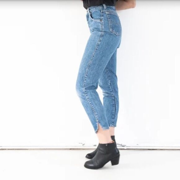 1980's Levis 903 Court Super High Waisted Rare Loose Fit Denim Jeans Sz 7 - Picture 3 of 13